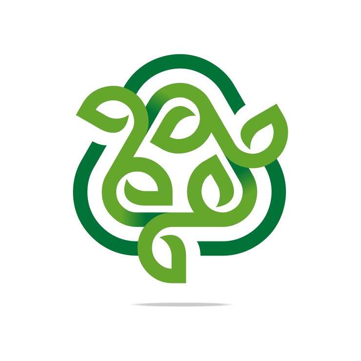 Vettore ornamento verde foglia
