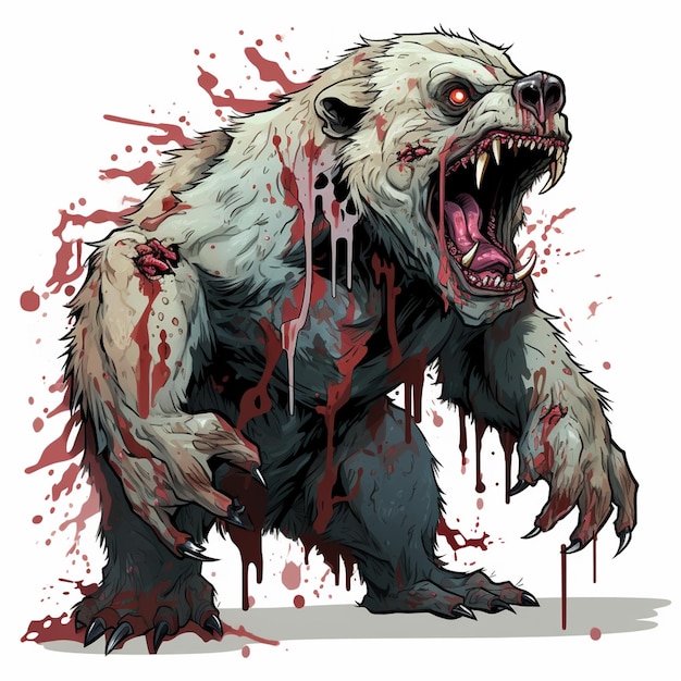 Orso animale zombi Orso grizzly