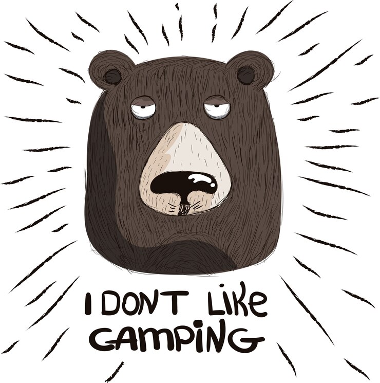 orso dei cartoni animati disegnato a mano.