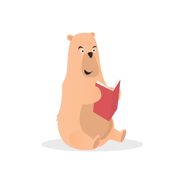 Orso leggere un libro