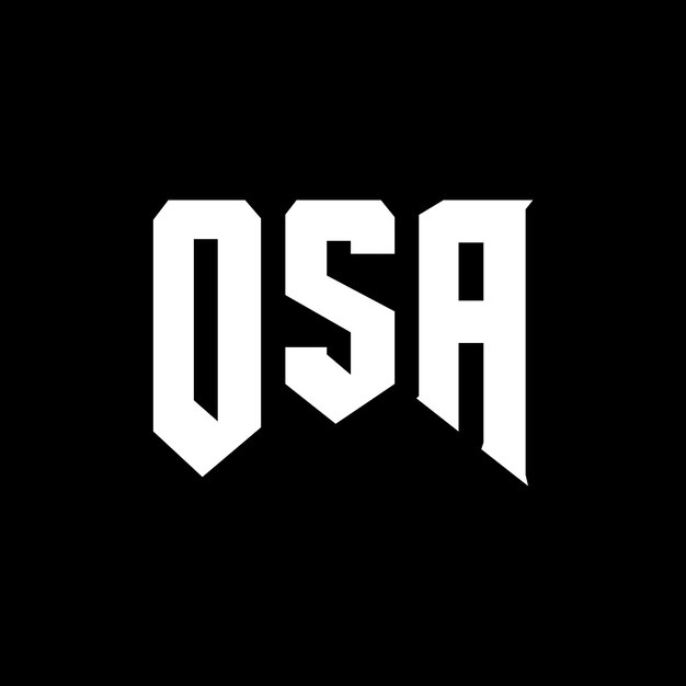 OSA letter logo design per società tecnologica OSA logo design combinazione di colori bianco e nero OSA logo OSA vettore OSA design OSA icona OSA alfabeto OSA tipografia logo design