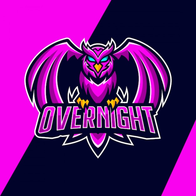 Owl Overnight Mascot Logo Design