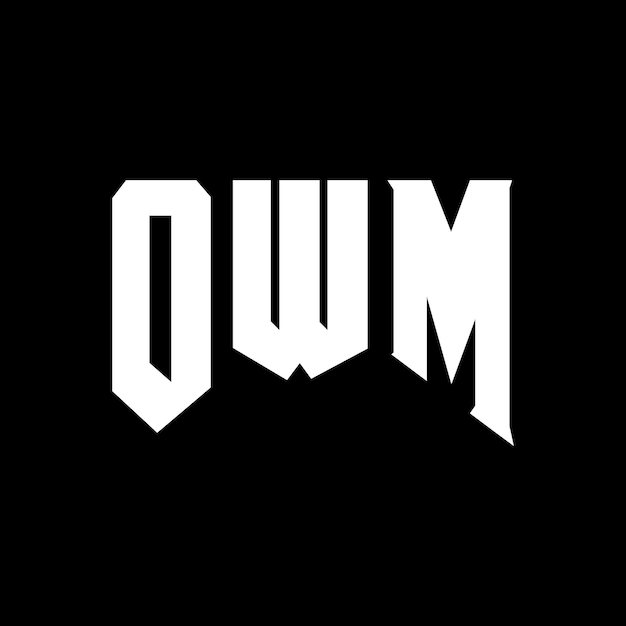 OWM letter logo design per società tecnologica OWM logo design combinazione di colori bianco e nero OWM Logo OWM vettore OWM design OWM icona OWM alfabeto OWM tipografia logo design