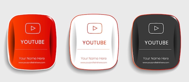 pacchetto badge profilo youtube