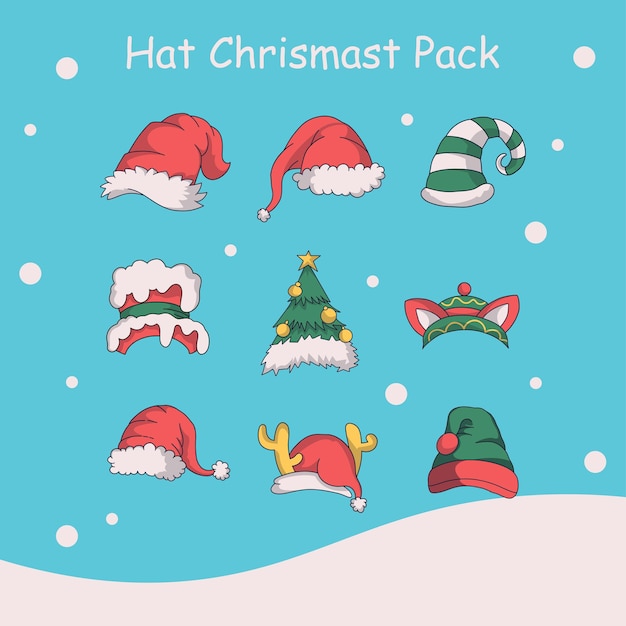 Pacchetto di cappelli di Natale