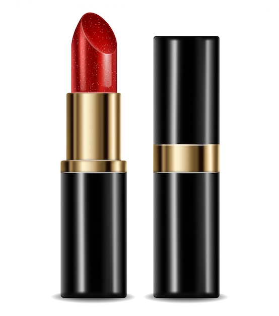 Pacchetto isolato rossetto rosso