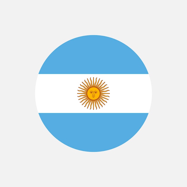 Paese Argentina Argentina bandiera Illustrazione vettoriale