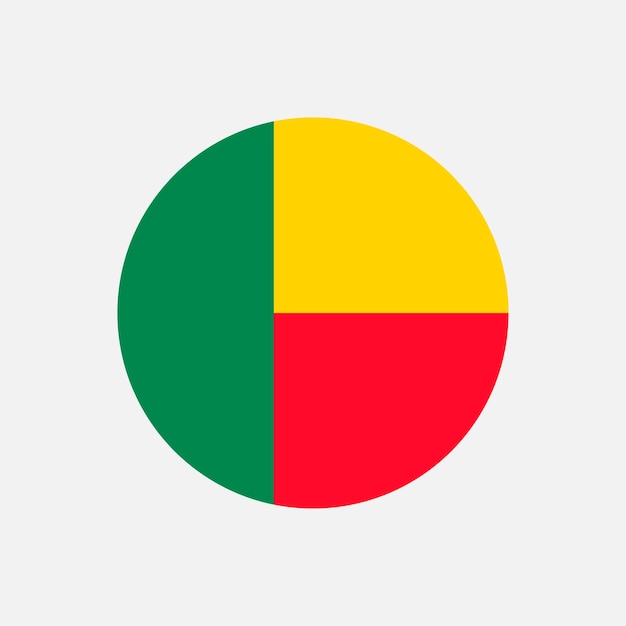 Paese Benin Benin bandiera illustrazione vettoriale