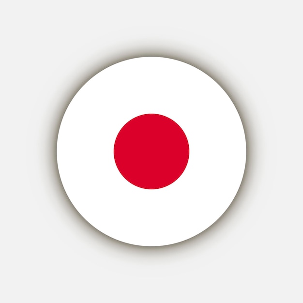 Paese Giappone Giappone bandiera Illustrazione vettoriale