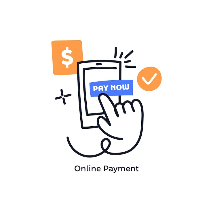 Vettore pagamento mobile smartphone con pagamento online carta di credito sullo schermo del telefono acquisti online pagamenti nfc banking finance app e pagamento elettronico illustrazione vettoriale