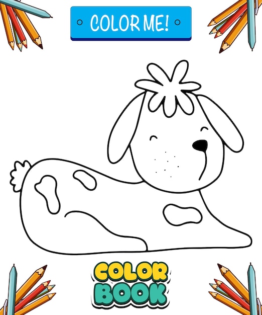 Pagina da colorare Contorno animale di animali da fattoria