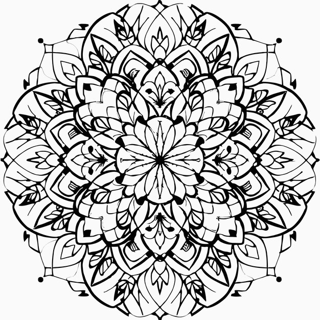 Pagina da colorare Mandala