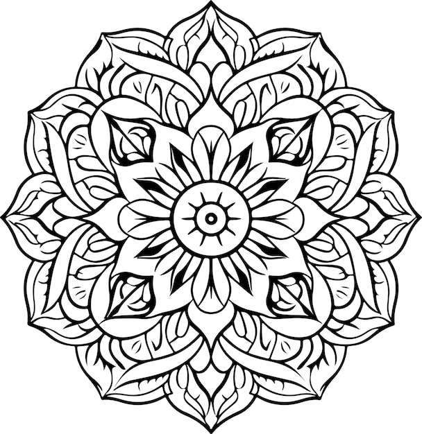 pagina da colorare mandala