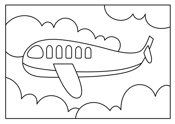 Vettore pagina del libro da colorare per il disegno del veicolo da trasporto