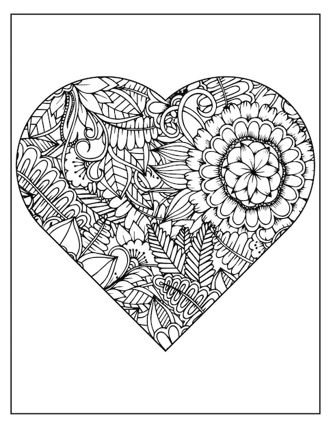 Pagina del modello di colorazione floreale KDP