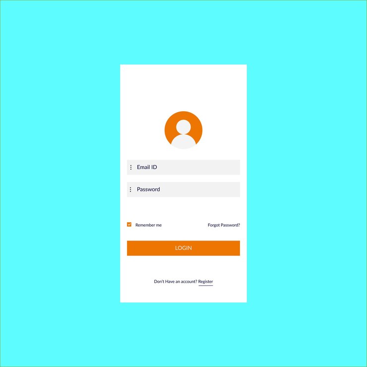 Vettore pagina di accesso ui design