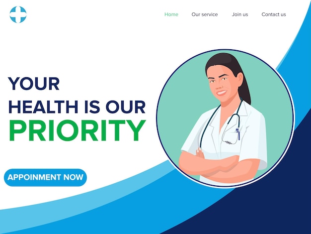 Pagina di assistenza sanitaria Raccolta di modelli di progettazione di pagine Web della scuola di medicina di supporto medico online
