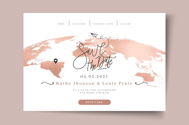 Pagina di destinazione del matrimonio minima