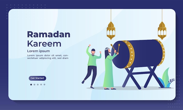 Pagina di destinazione del Ramadan Kareem