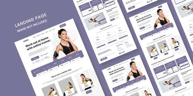 Pagina di destinazione del sito del Gym amp Fitness Center