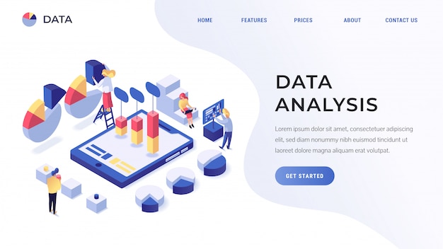Pagina di destinazione dell'analisi dei dati