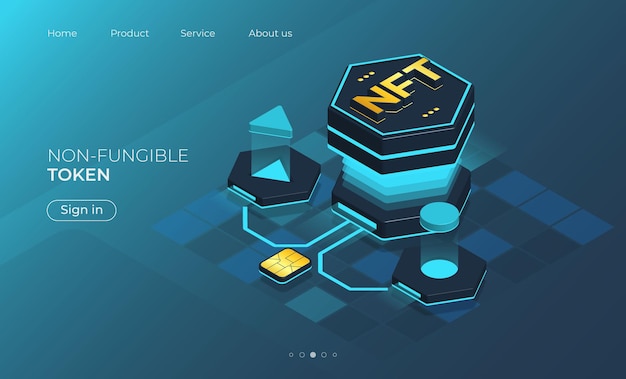Pagina di destinazione Isomtetric Token non fungibile