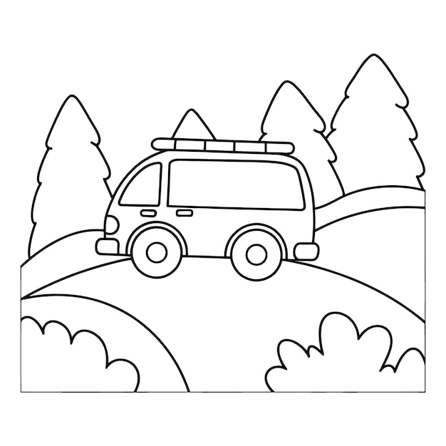 Pagine da colorare Fun Emergency Vehicle Colorful Emergency Response Vehicles for Kids veicolo di soccorso
