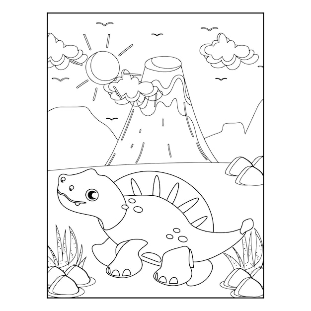 Pagine da colorare per dinosauri