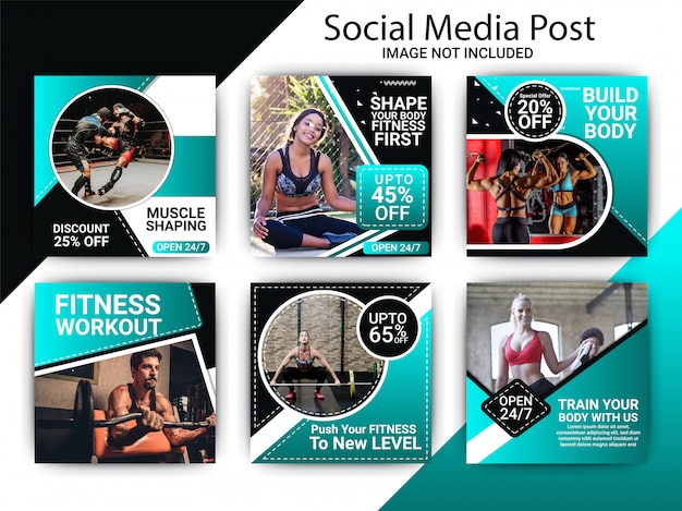 Palestra centro fitness post social media