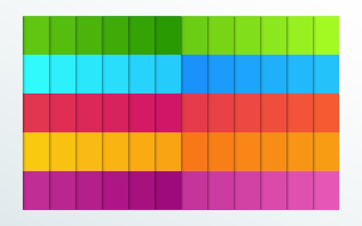 Vettore palette di colori creativa vettore libero