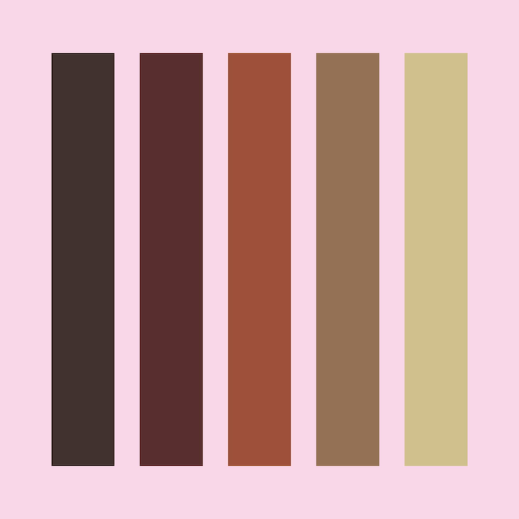 Vettore palette di colori esemplari di colori nella paletta di vernici rgb