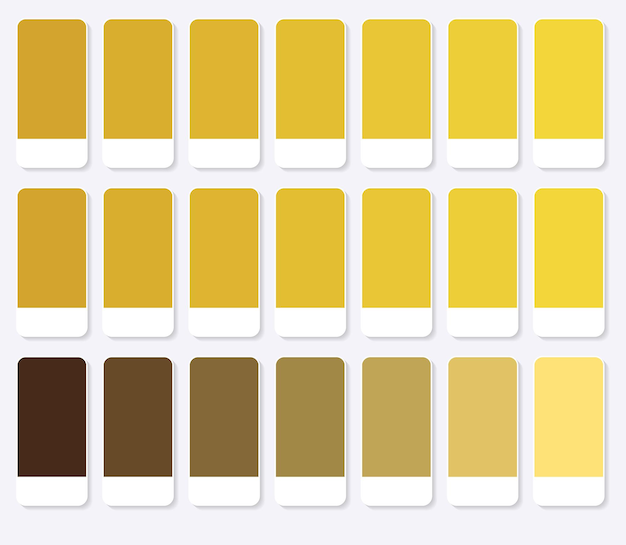 Palette di colori giallo-marrone
