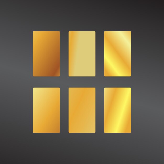 Palette di colori gradiente con elementi vettoriali
