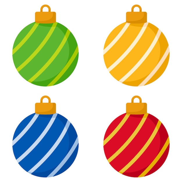 Palla di Natale isolato su sfondo bianco