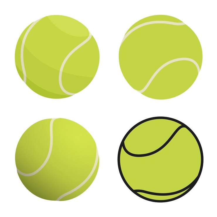 Pallina da tennis isolata su fondo bianco