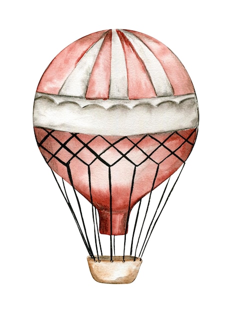 Palloncini da viaggio vintage disegnati a mano