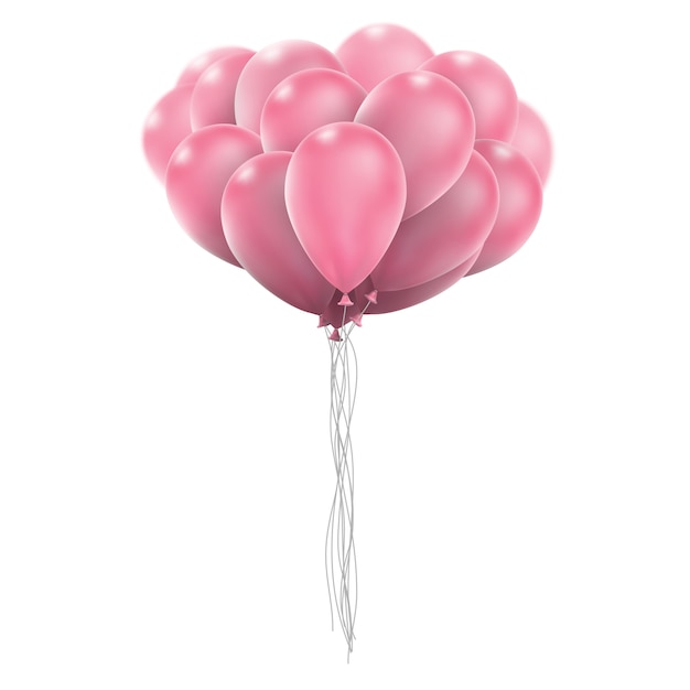 Palloncini rosa lucidi.