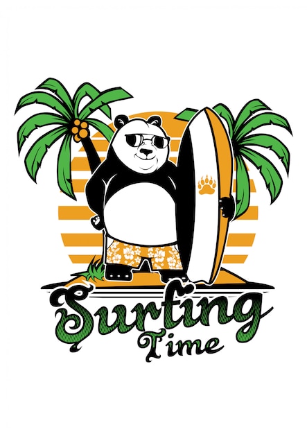 Panda surf