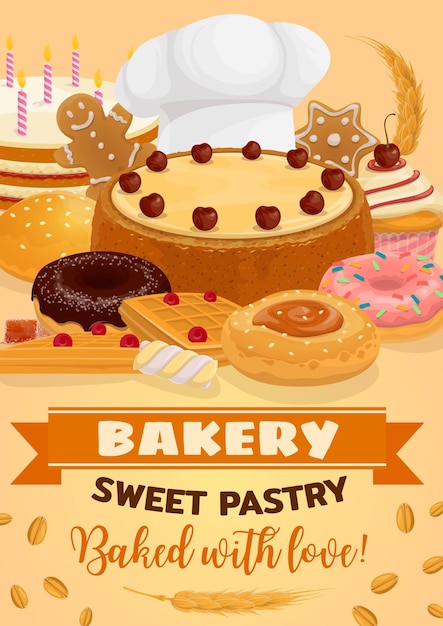 Pane e torta di prodotti da forno e pasticceria