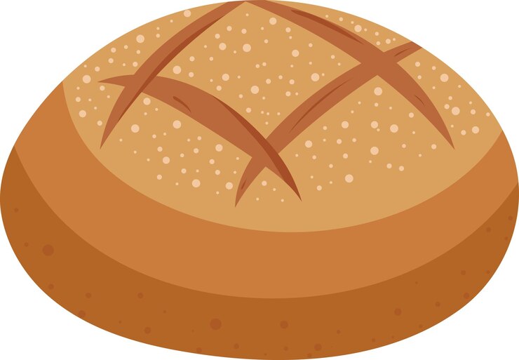Vettore pane melone illustrazione elemento grafico carta d'arte