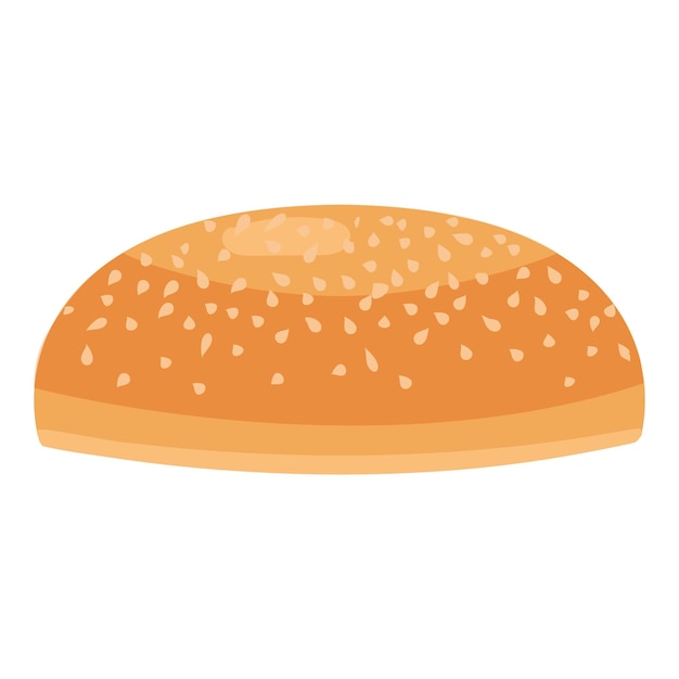 Panetteria icona vettore cartone animato Hamburger di carne Pancetta americana