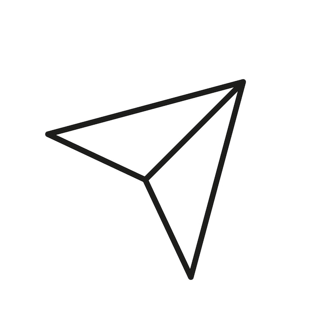 Paper plane vector icon Vector illustration Stock image