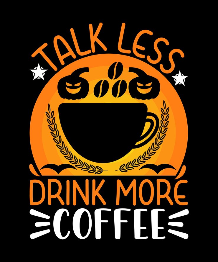 Parla meno, bevi più caffè, maglietta di Halloween
