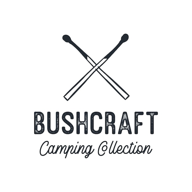 Partite incrociate sul poster di bushcraft