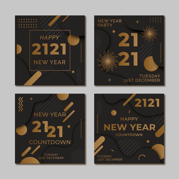 Party instagram post set capodanno 2021