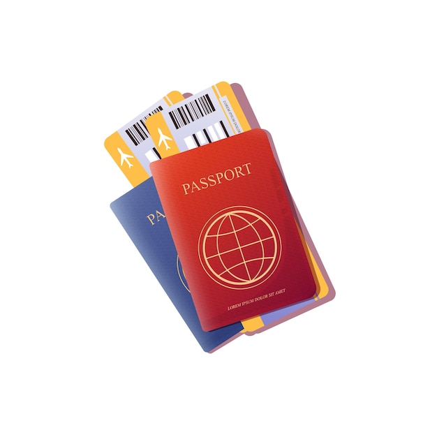 Passaporti con balletti Passaporti rossi e blu
