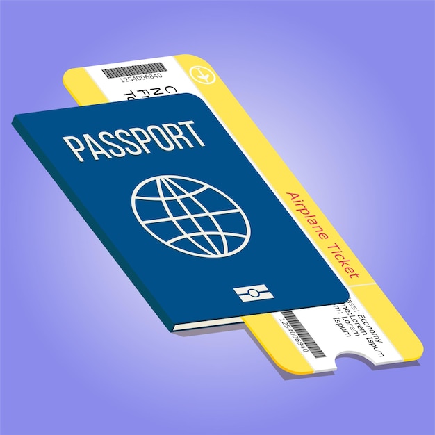 Passaporto dell'illustrazione di arte