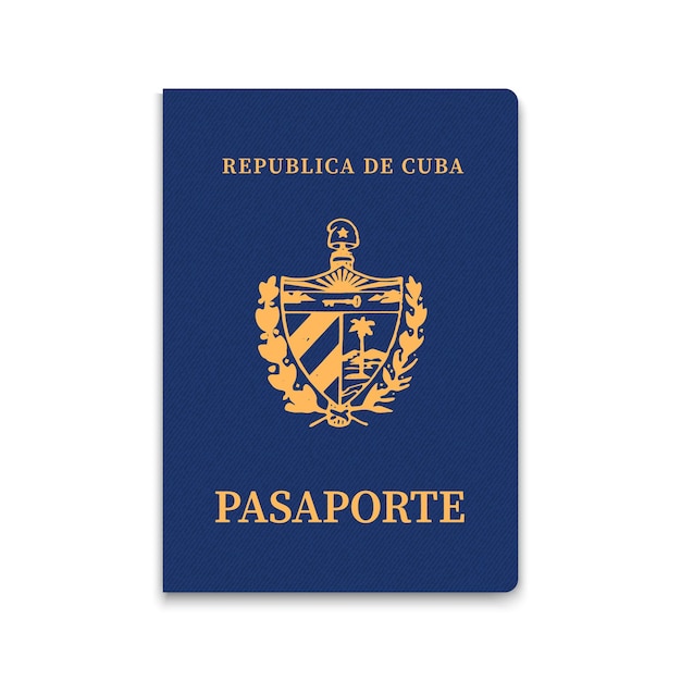 Passaporto di Cuba Modello ID cittadino Illustrazione vettoriale
