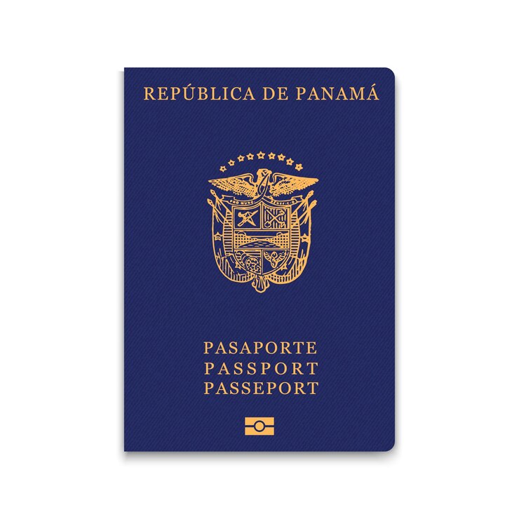 Vettore passaporto di panama citizen id modello illustrazione vettoriale