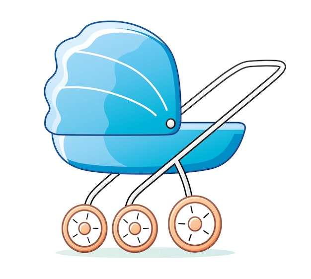Passeggino blu per bambini